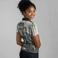 Booker T. Washington Women Polo Shirt Historic Portrait Collage Civil Rights Legacy Educational Pioneer Design TS04