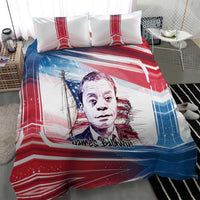 James Baldwin Bedding Set Artistic Portrait Quote on Love and Awareness Civil Rights Tribute - Wonder Print Shop