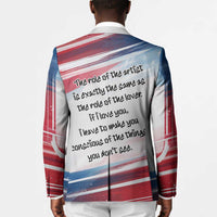 James Baldwin Blazer Artistic Portrait Quote on Love and Awareness Civil Rights Tribute - Wonder Print Shop