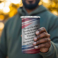 James Baldwin 4 in 1 Can Cooler Tumbler Artistic Portrait Quote on Love and Awareness Civil Rights Tribute - Wonder Print Shop