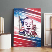James Baldwin Canvas Wall Art Artistic Portrait Quote on Love and Awareness Civil Rights Tribute - Wonder Print Shop