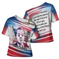 James Baldwin Cross Shoulder Shirt Artistic Portrait Quote on Love and Awareness Civil Rights Tribute - Wonder Print Shop