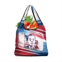 James Baldwin Grocery Bag Artistic Portrait Quote on Love and Awareness Civil Rights Tribute - Wonder Print Shop
