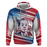 James Baldwin Hoodie Artistic Portrait Quote on Love and Awareness Civil Rights Tribute - Wonder Print Shop