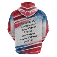 James Baldwin Hoodie Artistic Portrait Quote on Love and Awareness Civil Rights Tribute - Wonder Print Shop