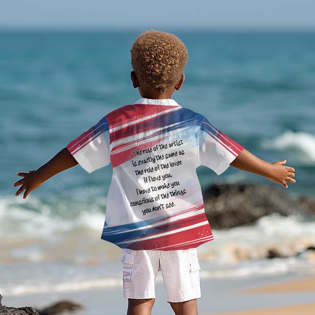 James Baldwin Kid Hawaiian Shirt Artistic Portrait Quote on Love and Awareness Civil Rights Tribute TS04