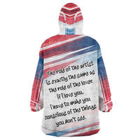 James Baldwin Kid Wearable Blanket Hoodie Artistic Portrait Quote on Love and Awareness Civil Rights Tribute - Wonder Print Shop