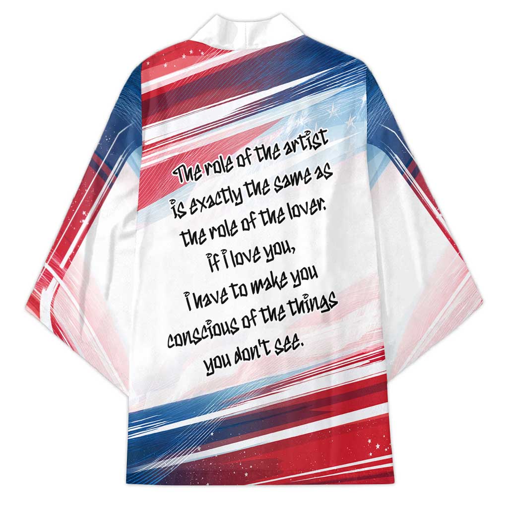 James Baldwin Kimono Artistic Portrait Quote on Love and Awareness Civil Rights Tribute - Wonder Print Shop