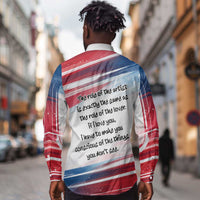 James Baldwin Long Sleeve Button Shirt Artistic Portrait Quote on Love and Awareness Civil Rights Tribute - Wonder Print Shop