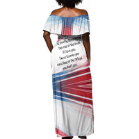 James Baldwin Off Shoulder Maxi Dress Artistic Portrait Quote on Love and Awareness Civil Rights Tribute - Wonder Print Shop