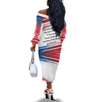 James Baldwin Off The Shoulder Long Sleeve Dress Artistic Portrait Quote on Love and Awareness Civil Rights Tribute - Wonder Print Shop