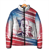 James Baldwin Padded Jacket Artistic Portrait Quote on Love and Awareness Civil Rights Tribute - Wonder Print Shop