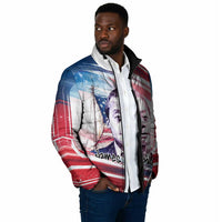 James Baldwin Padded Jacket Artistic Portrait Quote on Love and Awareness Civil Rights Tribute - Wonder Print Shop