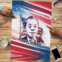 James Baldwin Puzzle Artistic Portrait Quote on Love and Awareness Civil Rights Tribute - Wonder Print Shop