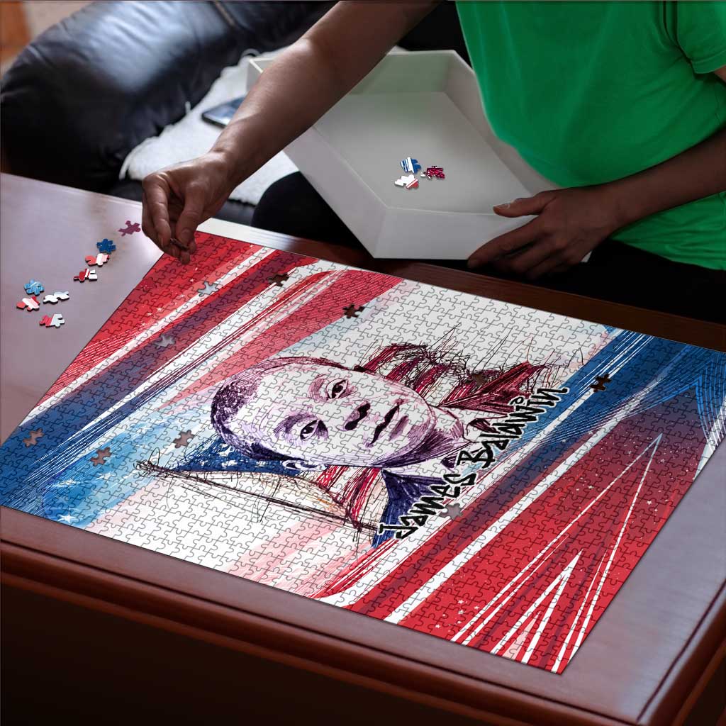 James Baldwin Puzzle Artistic Portrait Quote on Love and Awareness Civil Rights Tribute - Wonder Print Shop