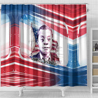 James Baldwin Shower Curtain Artistic Portrait Quote on Love and Awareness Civil Rights Tribute - Wonder Print Shop