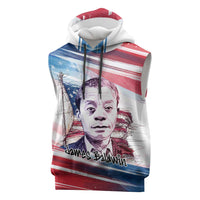 James Baldwin Sleeveless Hoodie Artistic Portrait Quote on Love and Awareness Civil Rights Tribute - Wonder Print Shop