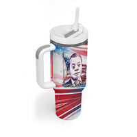 James Baldwin Tumbler With Handle Artistic Portrait Quote on Love and Awareness Civil Rights Tribute - Wonder Print Shop