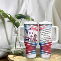 James Baldwin Tumbler With Handle Artistic Portrait Quote on Love and Awareness Civil Rights Tribute - Wonder Print Shop