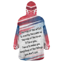 James Baldwin Wearable Blanket Hoodie Artistic Portrait Quote on Love and Awareness Civil Rights Tribute - Wonder Print Shop