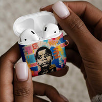 James Baldwin AirPods Case Colorful Graffiti Style Portrait The Fire Next Time Text Bold Civil Rights Tribute - Wonder Print Shop