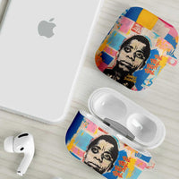 James Baldwin AirPods Case Colorful Graffiti Style Portrait The Fire Next Time Text Bold Civil Rights Tribute - Wonder Print Shop