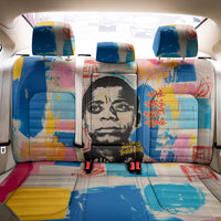 James Baldwin Back Car Seat Cover Colorful Graffiti Style Portrait The Fire Next Time Text Bold Civil Rights Tribute - Wonder Print Shop