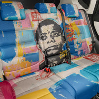 James Baldwin Back Car Seat Cover Colorful Graffiti Style Portrait The Fire Next Time Text Bold Civil Rights Tribute - Wonder Print Shop