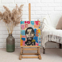 James Baldwin Canvas Wall Art Colorful Graffiti Style Portrait The Fire Next Time Text Bold Civil Rights Tribute - Wonder Print Shop