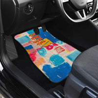 James Baldwin Car Mats Colorful Graffiti Style Portrait The Fire Next Time Text Bold Civil Rights Tribute - Wonder Print Shop