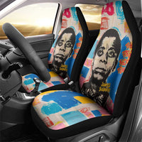 James Baldwin Car Seat Cover Colorful Graffiti Style Portrait The Fire Next Time Text Bold Civil Rights Tribute - Wonder Print Shop