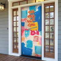 James Baldwin Door Cover Colorful Graffiti Style Portrait The Fire Next Time Text Bold Civil Rights Tribute - Wonder Print Shop