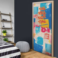 James Baldwin Door Cover Colorful Graffiti Style Portrait The Fire Next Time Text Bold Civil Rights Tribute - Wonder Print Shop