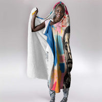 James Baldwin Hooded Blanket Colorful Graffiti Style Portrait The Fire Next Time Text Bold Civil Rights Tribute - Wonder Print Shop