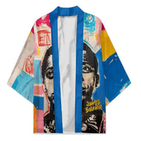 James Baldwin Kimono Colorful Graffiti Style Portrait The Fire Next Time Text Bold Civil Rights Tribute - Wonder Print Shop