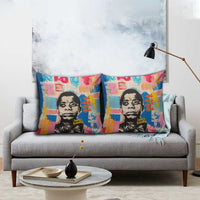James Baldwin Pillow Cover Colorful Graffiti Style Portrait The Fire Next Time Text Bold Civil Rights Tribute - Wonder Print Shop