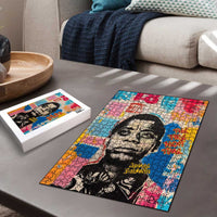 James Baldwin Puzzle Colorful Graffiti Style Portrait The Fire Next Time Text Bold Civil Rights Tribute - Wonder Print Shop