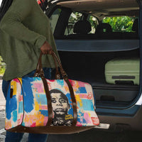 James Baldwin Travel Bag Colorful Graffiti Style Portrait The Fire Next Time Text Bold Civil Rights Tribute - Wonder Print Shop