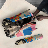James Baldwin Umbrella Colorful Graffiti Style Portrait The Fire Next Time Text Bold Civil Rights Tribute - Wonder Print Shop
