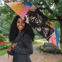 James Baldwin Umbrella Colorful Graffiti Style Portrait The Fire Next Time Text Bold Civil Rights Tribute - Wonder Print Shop