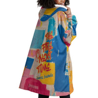 James Baldwin Wearable Blanket Hoodie Colorful Graffiti Style Portrait The Fire Next Time Text Bold Civil Rights Tribute - Wonder Print Shop