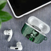 James Baldwin AirPods Case Green Handwritten Script Design Smiling Portrait Civil Rights and Literature - Wonder Print Shop