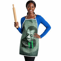 James Baldwin Apron Green Handwritten Script Design Smiling Portrait Civil Rights and Literature - Wonder Print Shop