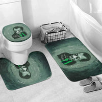 James Baldwin Bathroom Set Green Handwritten Script Design Smiling Portrait Civil Rights and Literature - Wonder Print Shop