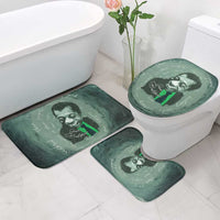 James Baldwin Bathroom Set Green Handwritten Script Design Smiling Portrait Civil Rights and Literature - Wonder Print Shop
