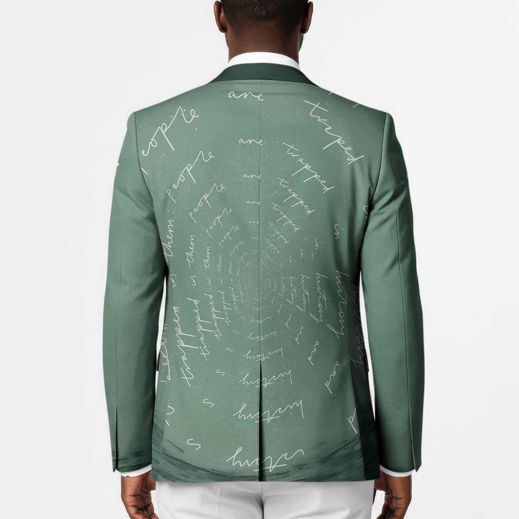 James Baldwin Blazer Green Handwritten Script Design Smiling Portrait Civil Rights and Literature - Wonder Print Shop