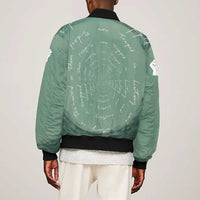 James Baldwin Bomber Jacket Green Handwritten Script Design Smiling Portrait Civil Rights and Literature - Wonder Print Shop