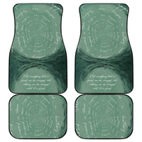 James Baldwin Car Mats Green Handwritten Script Design Smiling Portrait Civil Rights and Literature - Wonder Print Shop