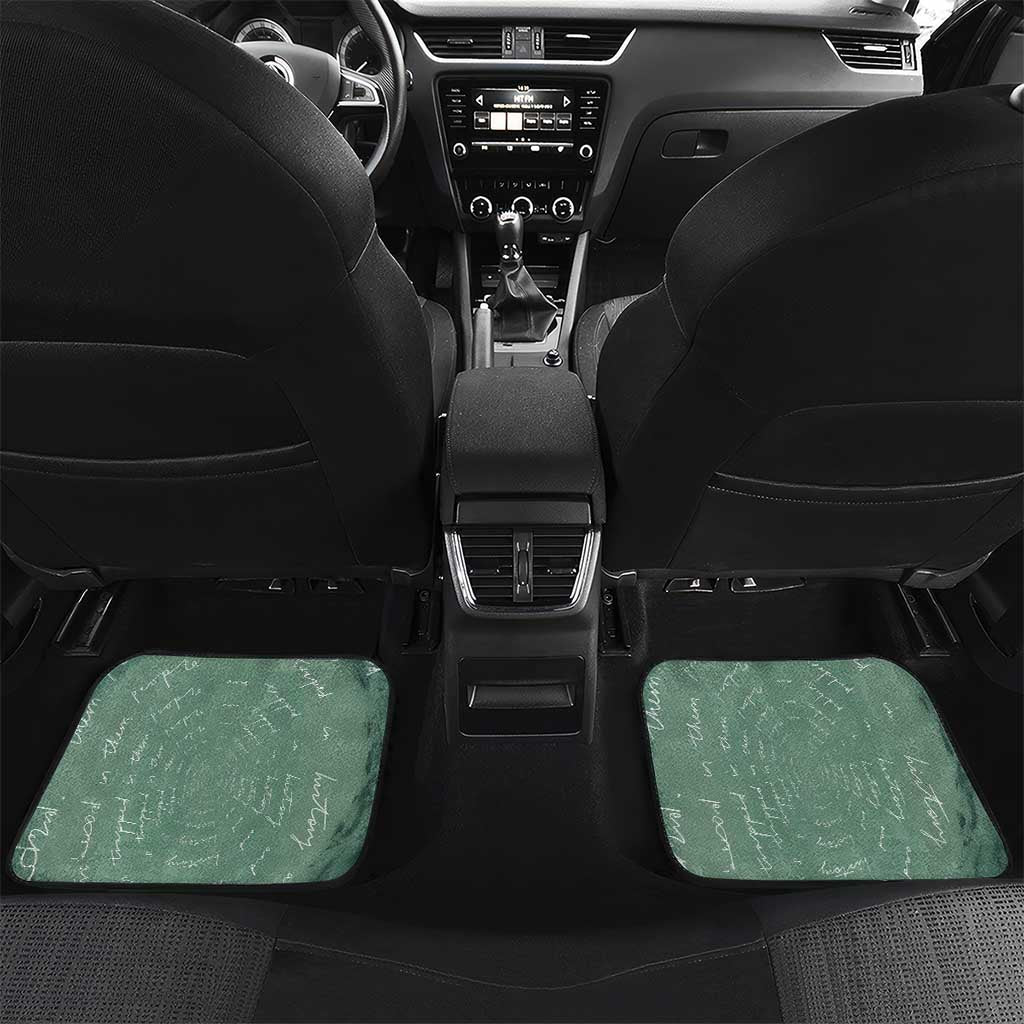 James Baldwin Car Mats Green Handwritten Script Design Smiling Portrait Civil Rights and Literature - Wonder Print Shop