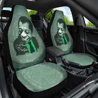 James Baldwin Car Seat Cover Green Handwritten Script Design Smiling Portrait Civil Rights and Literature - Wonder Print Shop